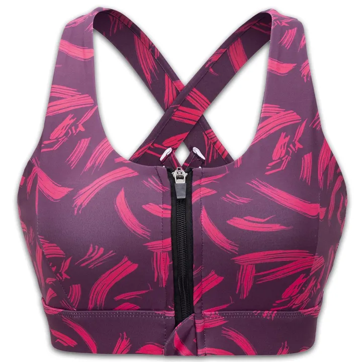 Women's Front-Zipper Sports Bra