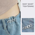 Simple Detachable Pants Clips Adjustable Waist Buckle Nail-free Metal Pins Button For Girls Jeans Waist Tightener. 