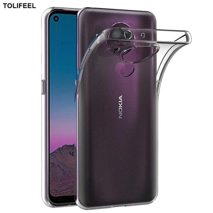 yaSoft Silicone Case For Nokia 3.4 5.4 7.3 Clear Shockproof TPU Bumper Transparent Phone Back Cover For Nokia 5.4 7.3 Coque