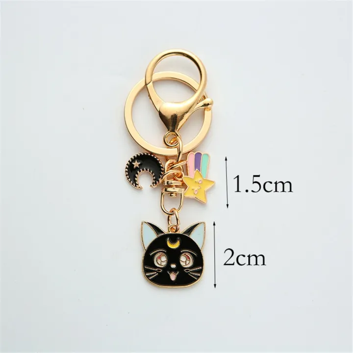 %E3%80%90HOT%E3%80%91%20Cute%20Cat%20Sweet%20Key%20Chain%20Marinero%20Small%20Moon%20Kitten%20Anime%20Keychain%20Metal%20Pendant%20Girls%20Personality%20Bag%20Charm%20Jewelry%20Key%20Ring%20-%20Image%202