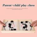 Children's Toys Bump Ejection Chess Board Game, Kids Play Chess Desktop Ejection Children's Board Game, Bumper Chess Table Ice Hockey Game Fast Sling Puckk Winner Board Game Ejection Toy Chess. 