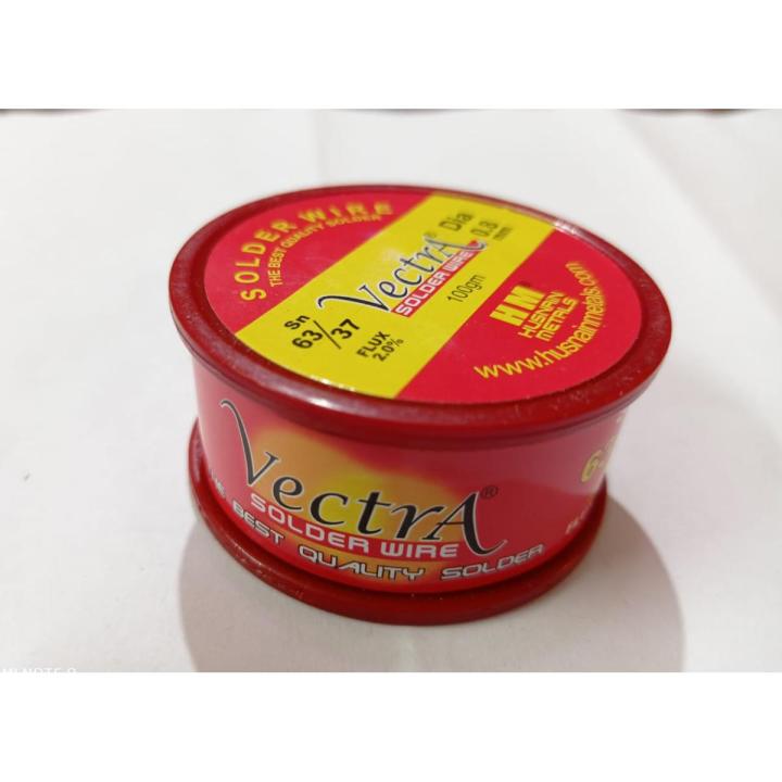 Vector Soldering Wire - 100 Grams 0.8mm - Best Quality Non toxic  Solder Wire 100g Original Vectra By Hm Metals