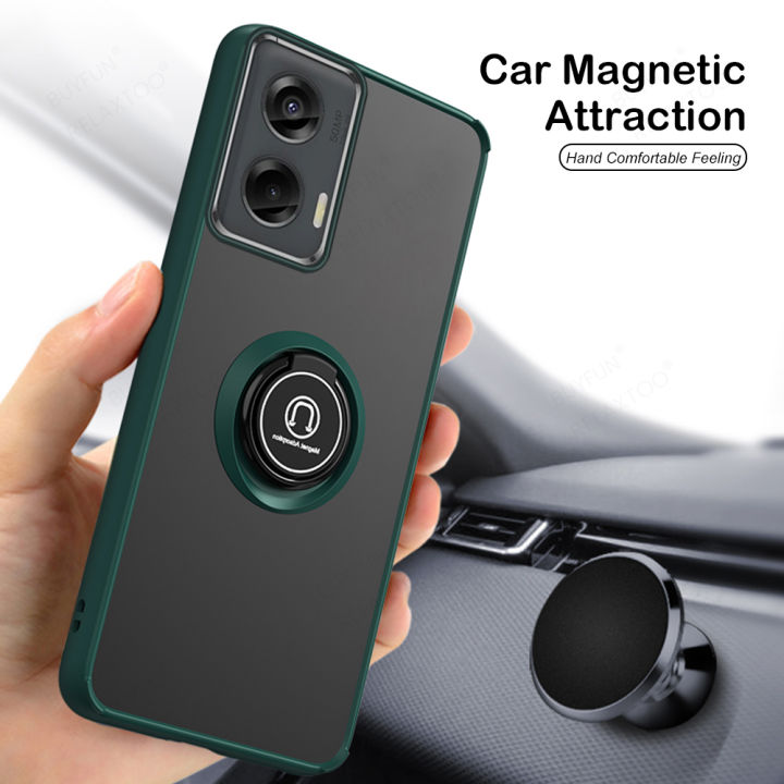 For Motorola Moto G Stylus 5G (2024) Matte Skin Feel Drop Resistant Phone Case for moto rola Moto G Stylus with Ring Bracket Case Multi-color Optional