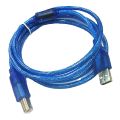 USB 2.0 Blue 5M Extension Print Cable 10M OHFC Copper Transparent Wholesale Extended USB Cable for Printer HDD. 