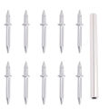 【BestGO】10/30Pcs Double Headed Carbon Steel Nail for Seamless Wood Paneling Non-marking Nails Cement Nails Double-headed Nails Skirting Line Seamless Nail. 