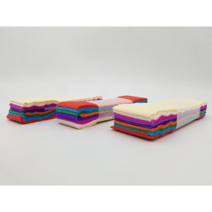 CRAPE PAPER RIBBONS PACK OF 3 RIBBONS 9 COLORS IN ONE RIBBON