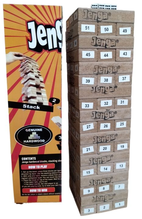54pcs%20Jenga%20Game%20-%20Wooden%20Blocks/%20Stacking%20Tumbling%20Tower%20Game%20for%20Kids%20(Age:%206%20and%20Up)%20-%20Image%203