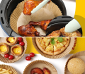 50 Pcs-Easy Air Fryer Liners Non stick in round shape. 