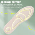 4D Foam Support And Washable Walking Insole For Comfort And Breathable Cutting. 