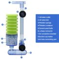 QUANBU 2X Aquarium Filter,Ultra Quiet Aquarium Biochemical Sponge Filter. 