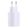 LZ-022 5V 2.4A Dual USB Ports Travel Charger, EU Plug. 