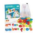 Capital & Small Letters  English Words Exercise  Abc Game  Letter & Card Game  Children's Game  Spelling Game  Early Learning  Preschool  Homeschooling  Learning toys  Learning and Education  Wooden Toy. 