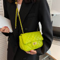 Yfashion Women Quilted Crossbody Shoulder Bag Trendy Pu Leather Solid Casual Messenger Bag. 