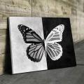 handmade butterfly acrylic painting on canvas for wall decore. 