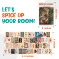 50PCS Vintage Wall Collage Kit Aesthetic Pictures Room Decor for Bedroom Aesthetic , Wall Art. 