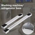 2 Pcs Mobile Furniture Roller Pedestal Lifter, Extendable Tools Set Heavy Weight Refrigerator Appliance Mover Transport Moving Tool Adjustable Metal Dolly Stand for Washer Dryer Moveable Small and Large Appliances Can Bear 300 Kg Non-Slip With Wheels Base. 