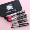 Hello Kitty - Black Mini Makeup brush Set - 7 Pcs. 