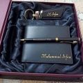 High Quality Customize Wallet, Keychain And Pen Name Engrave For Men With Gift Box Packing. 