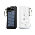 Sovo SPB-619 10000mAh Power Bank | 4-in-1 Built-in Charging Cables | Fast Charging Portable Charger | Universal Compatibility for Android & iOS. 