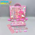 8 Pcs Stationery Set for kids - Hello Kitty. 
