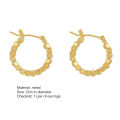 Party Earrings Good Workmanship Square Metal Ball Circle Ear Clips. 