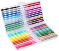 M and G Pack of 48 Soft Fiber Flexible Brush Tip Water Color Markers - Non Toxic - Washable. 
