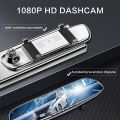 Car DVR Mirror DUAL Camera Front Back 1080p Car DVR HD Video Recorder - Car DVR Dash Camera - Car DVR Android - Car DVR Camera Wifi. 