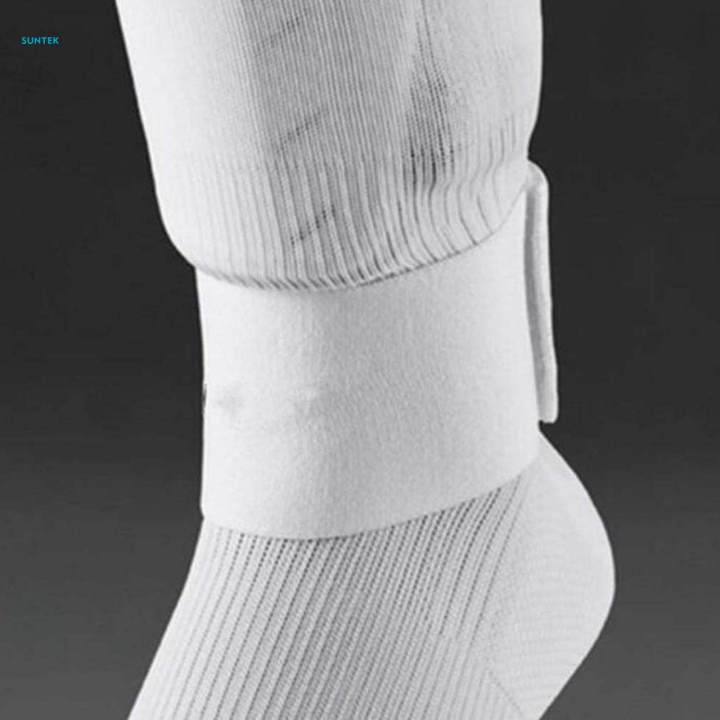 Vinsot 6-Piece Soccer Shin Guard Straps - Anti-Slip Ankle Straps For Youth, Adjustable, 3 Color Set (Black, White, Blue)