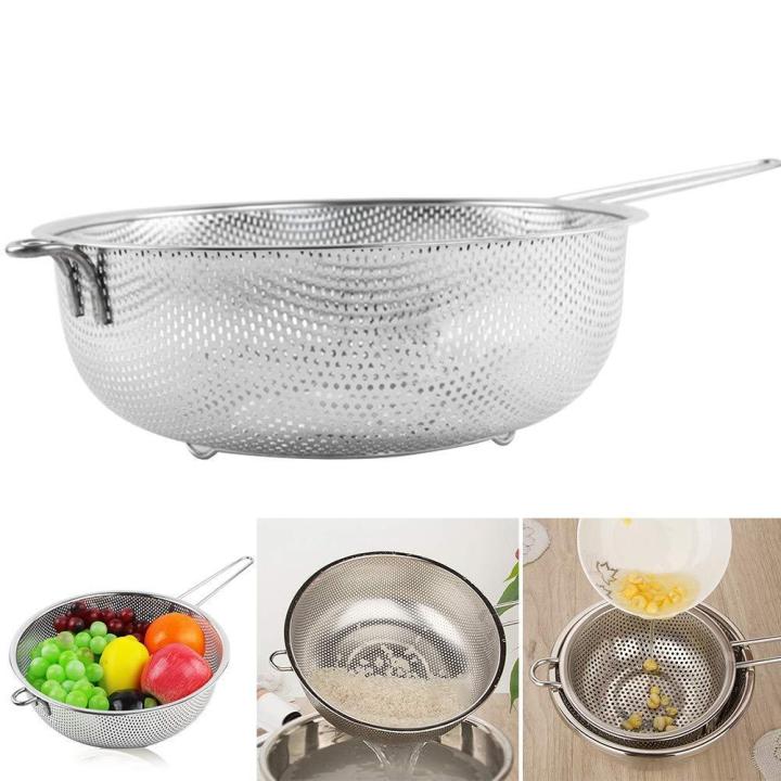 Strainer%20for%20Rice%20Fruit%20Vegetable%20with%20Long%20Handle%20Stainless%20Steel%20-%20Silver%20Medium%20Size%20-%20Image%206