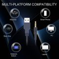 RGB GAMELITE Gaming HeadPhone G1p Headset, Bass Surround and Noise Cancelling with Flexible Mic, 3.5mm Wired Adjustable Over-Ear Headphones for Xbox One, PS4, PS5. 
