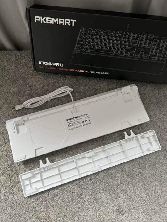 Pksmart k104 pro back light gaming mechanical keyboard full lay out ...