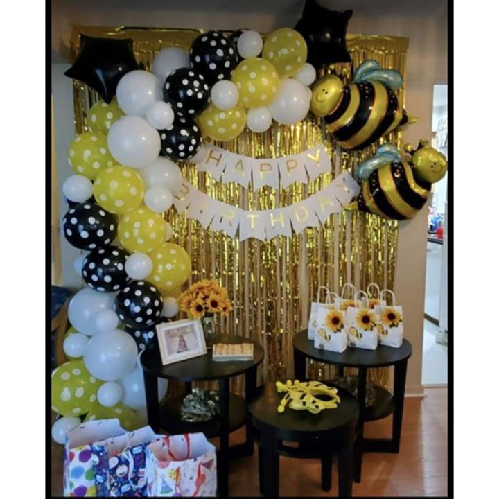 53pcs Honey bee theme decoration set for birthday party decorations