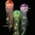 Adjustable Jellyfish Lamp Versatile Colorful Portable Starfish Hanging -Saving Creative Bedside Atmosphere Light For Bedroom. 
