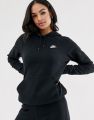 Hoodie for Unisex: Premium Black Fleece with Iconic Nike Logo. 