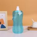 Collapsible Water Bottle 480ml BPA Free Reusable Water Pouch Hiking Camping Sports Folding Water Bag Outdoor Drinking Bottle. 