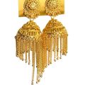 Zeverat Golden Big Jhumka Earrings Jewelry Set For Women ZV3768. 