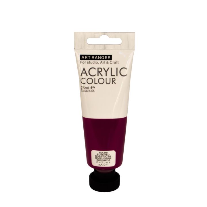 Art Rangers Acrylic Colour 75ml - ROSE RED