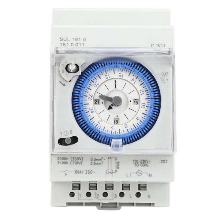 SUL181D Mechanical Timer 15 Minutes 24 Hours Time Switch Relay 250VAC 16A