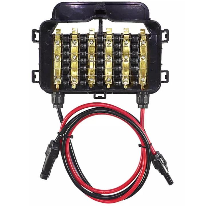 IP65 WATERPROOF PV SOLAR PANEL DIODE JUNCTION BOX LANE DC 15A 1000V BLACK 100WATT - 350WATT