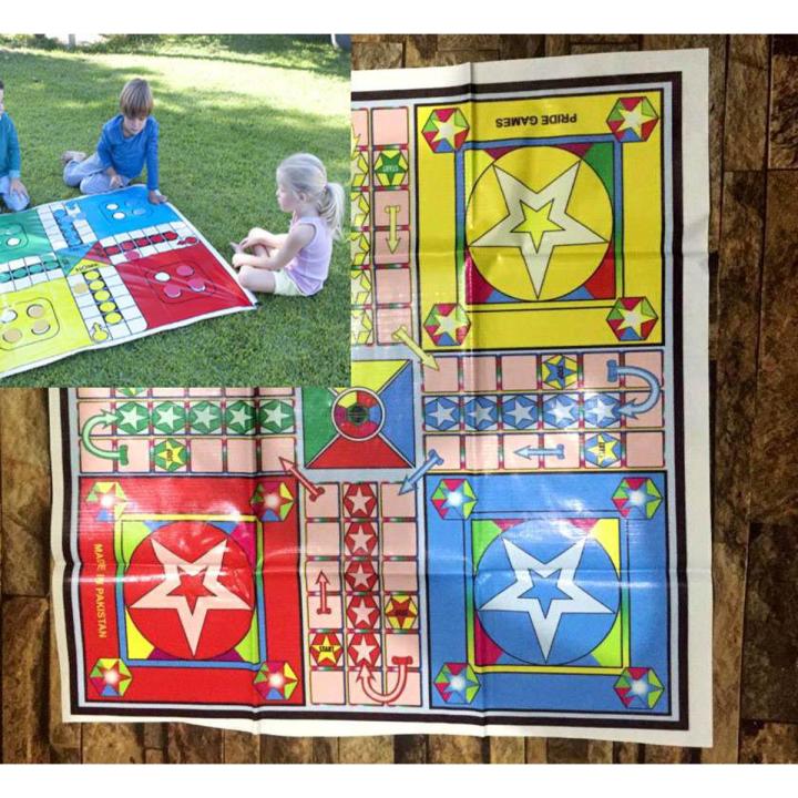 Giant Ludo Game 24 x 24 inch Kids Ludo Giant Game Plastic Ludo Board Game