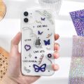 Journamm Bronzing PVC Korean Sticky for Phone Bullet Journling Stationery Supplies Sticker Thank You Scrapbooking Label Stickers. 