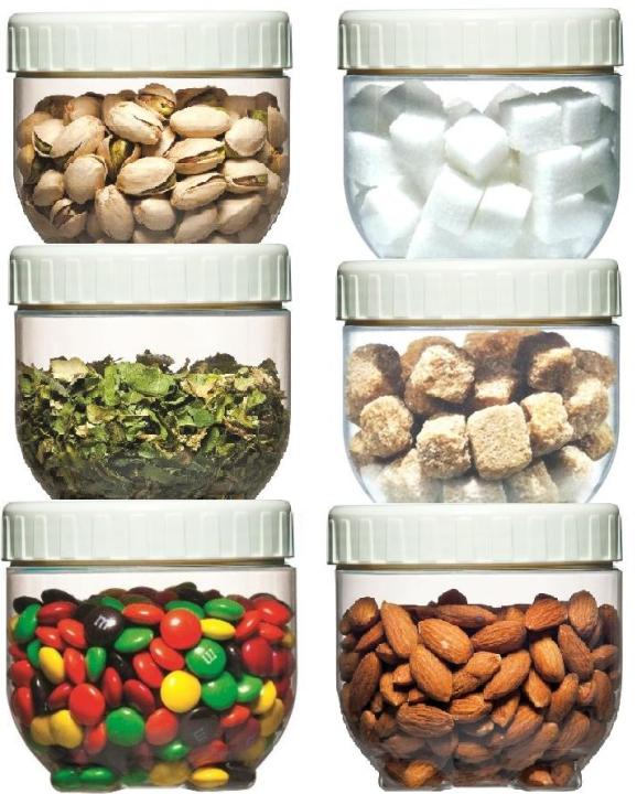 Pack Of 6 - Interlock Container - 400Ml