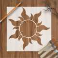 Tangled Sun Reusable Stencil Airbrush Painting Wall Art DIY Home Decor Scrap booking Album Crafts. 