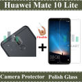 Huawei Mate 10 Lite Glass Protector Tempered Glass Screen Protection Polish Glass + Back Camera 9H Gorilla Flexible Protector For Huawei Mate 10 Lite. 