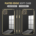 (Free Lanyard) Luxury 6D Plating Case for OPPO A16E / A16K  Back Cover Soft Silicone Square Frame Shiny Bling Phone Cases. 