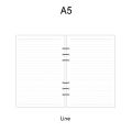 PP A5 A6 A7 Spiral Notebook Cover Transparent Matte Binder Cover for Diary Planner Paper Students Book Notebooks Cover 45sheets. 