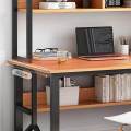 Computer Workstation with Storage Bookcase Shelves, Table, Shelves, Bookshelf, Gaming Table, Computer Desk, Racks. 