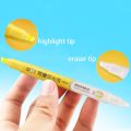 6Pcs Erasable Highlighters Pastel Markers Dual Tip Fluorescent Pen For Art Drawing Doodling Marking School Office Stationery. 