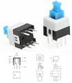 7X7mm 6-pin push touch switch self-lock/close button lock type. 