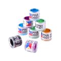 50/15 Pcs PHA Pigeon ring 2022 Pigeon foot ring Colored interior, pigeon foot ring with base Serial number PHA Pigeon. 